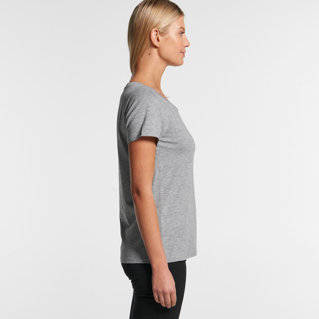 4011 AS Colour Wo's Shallow Scoop Tee