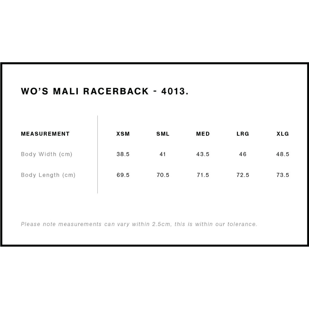 4013 AS Colour Wo's Mali Racerback Singlet