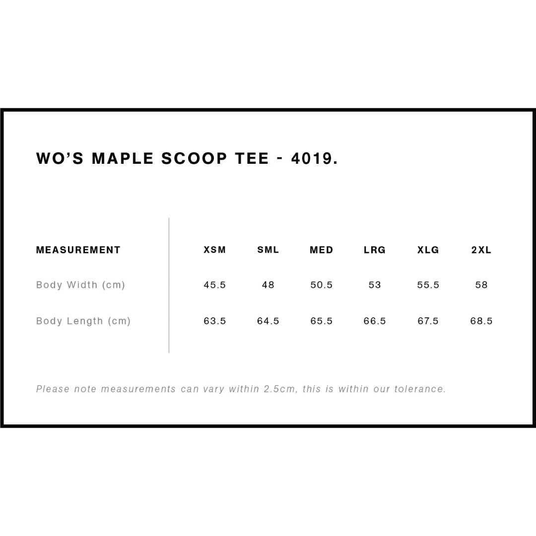 4019 AS Colour Wo's Maple Scoop Neck Tee