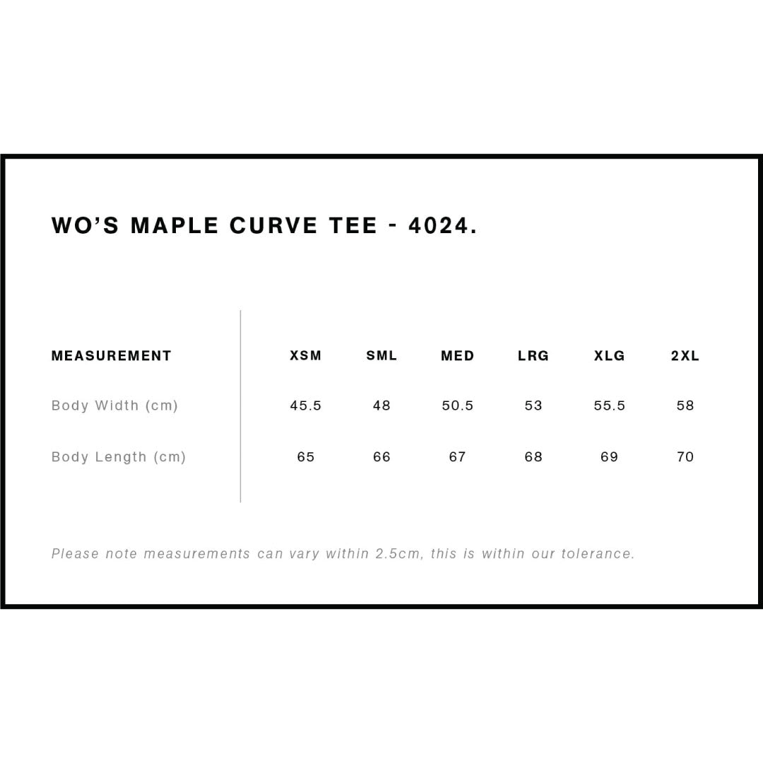 4024 AS Colour Wo's Maple Curve Tee