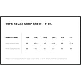 4169 Wo's Relax Crop Crew Jumper