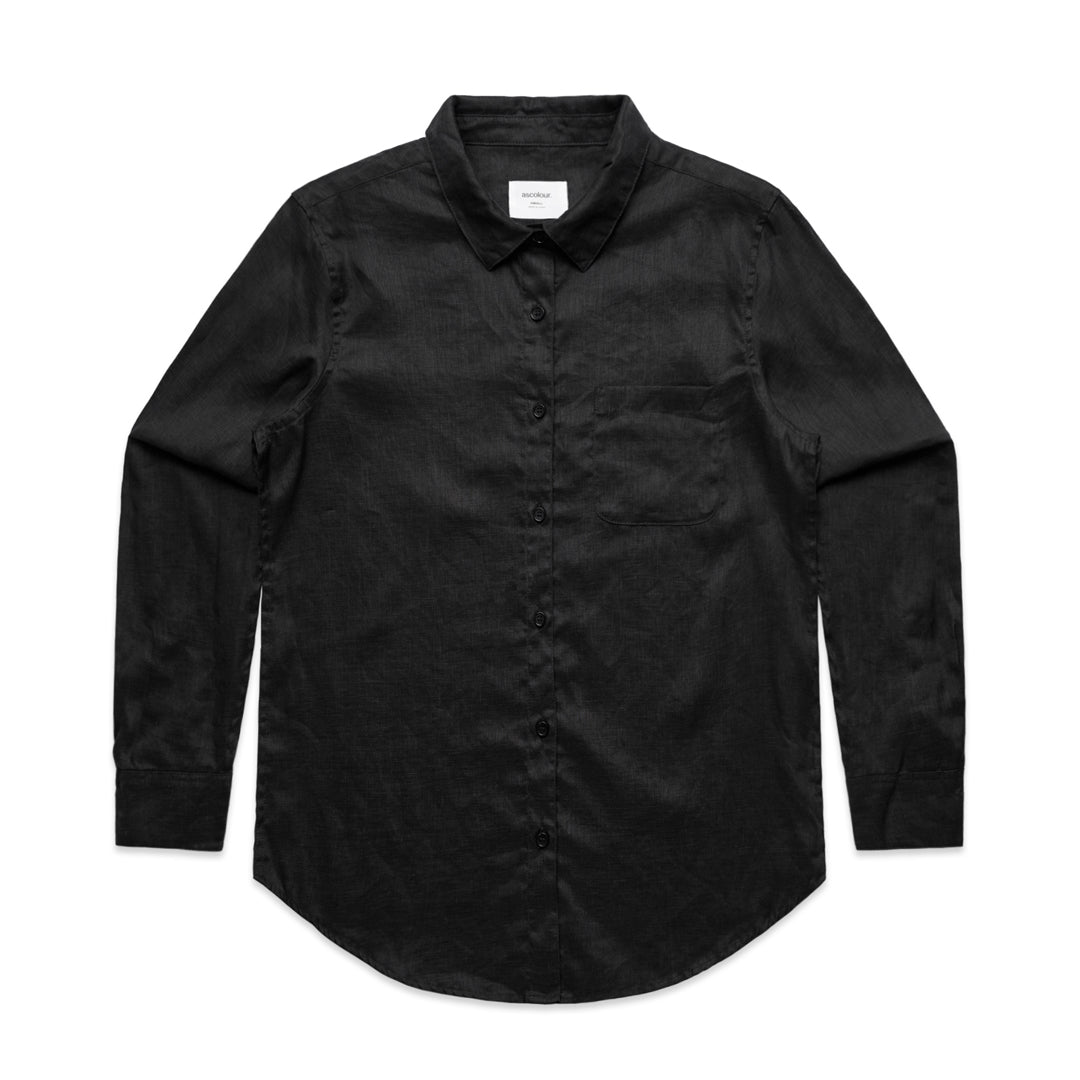 4418S AS Colour Wo's Linen Shirt