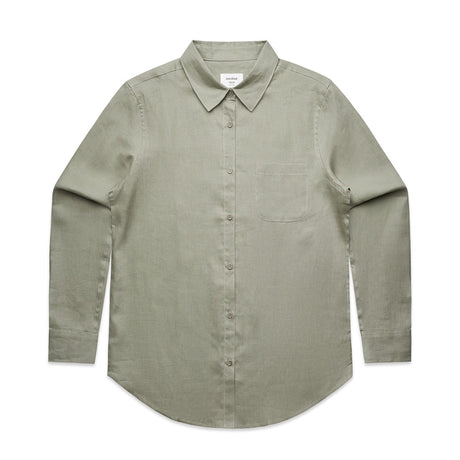 4418S AS Colour Wo's Linen Shirt