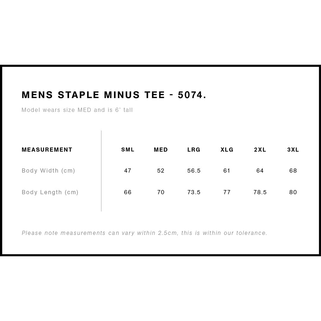 5074 AS Colour Staple Minus Tee
