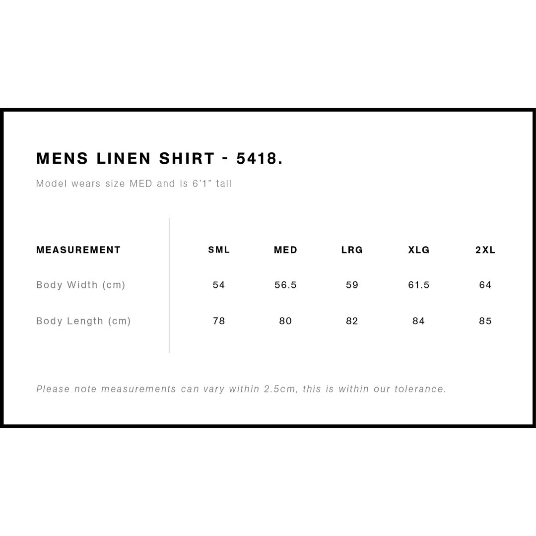 5418S AS Colour Linen Shirt