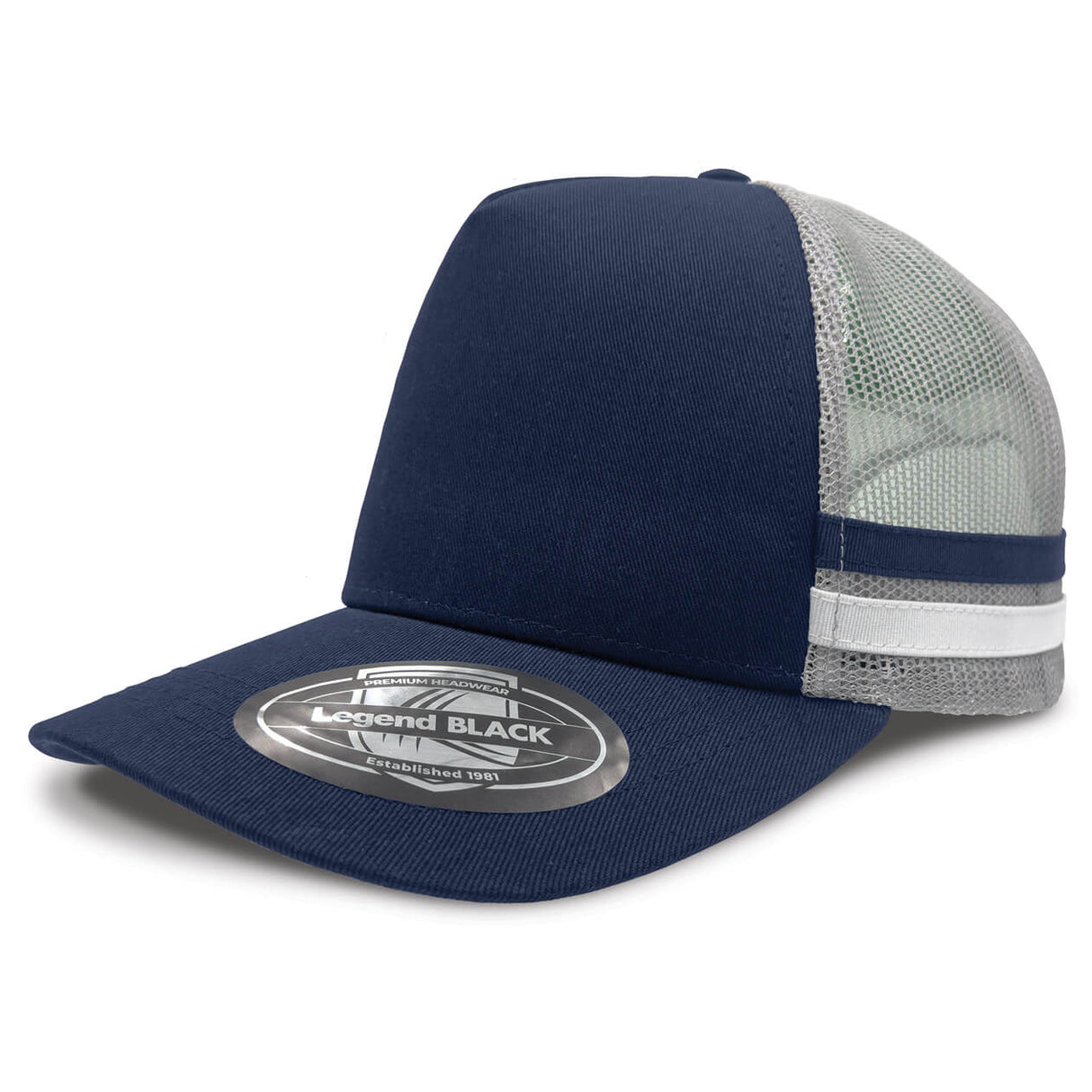 7050 Striped Trucker