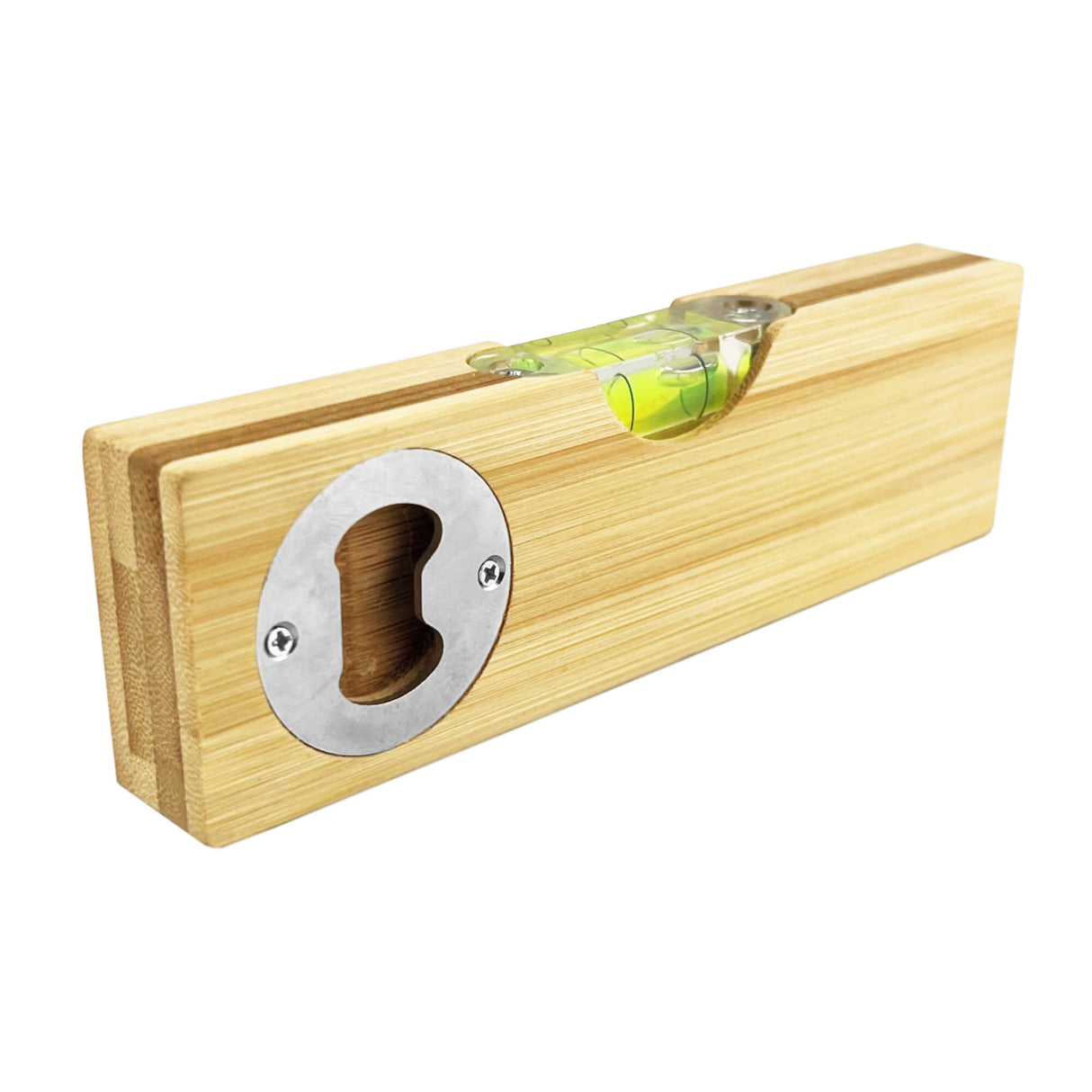 Bamboo Bottle Opener Leveller - Printed