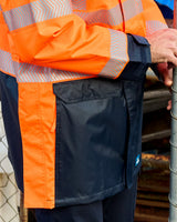 Hi-Vis Barassi Jacket - FL ORA/NAV