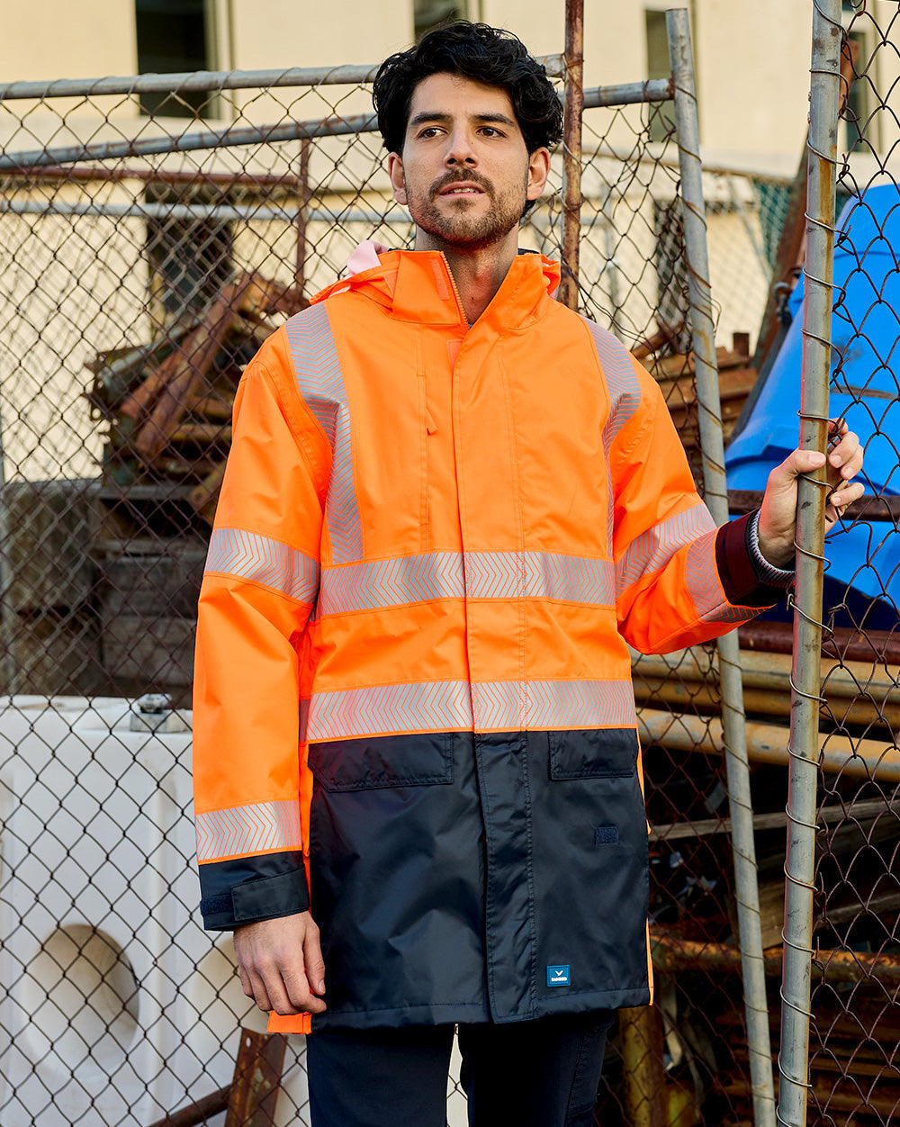 Hi-Vis Barassi Jacket - FL ORA/NAV