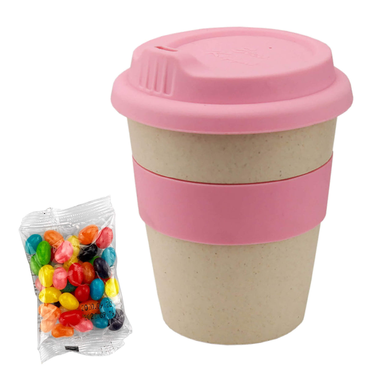 Jelly Bean In 8oz Bamboo Cup - Printed