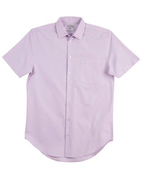 M7040S Men's CVC Oxford Short Sleeve Shirt