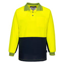 MP213 Portwest Hi-Vis Cotton Comfort Contrast Polo Shirt