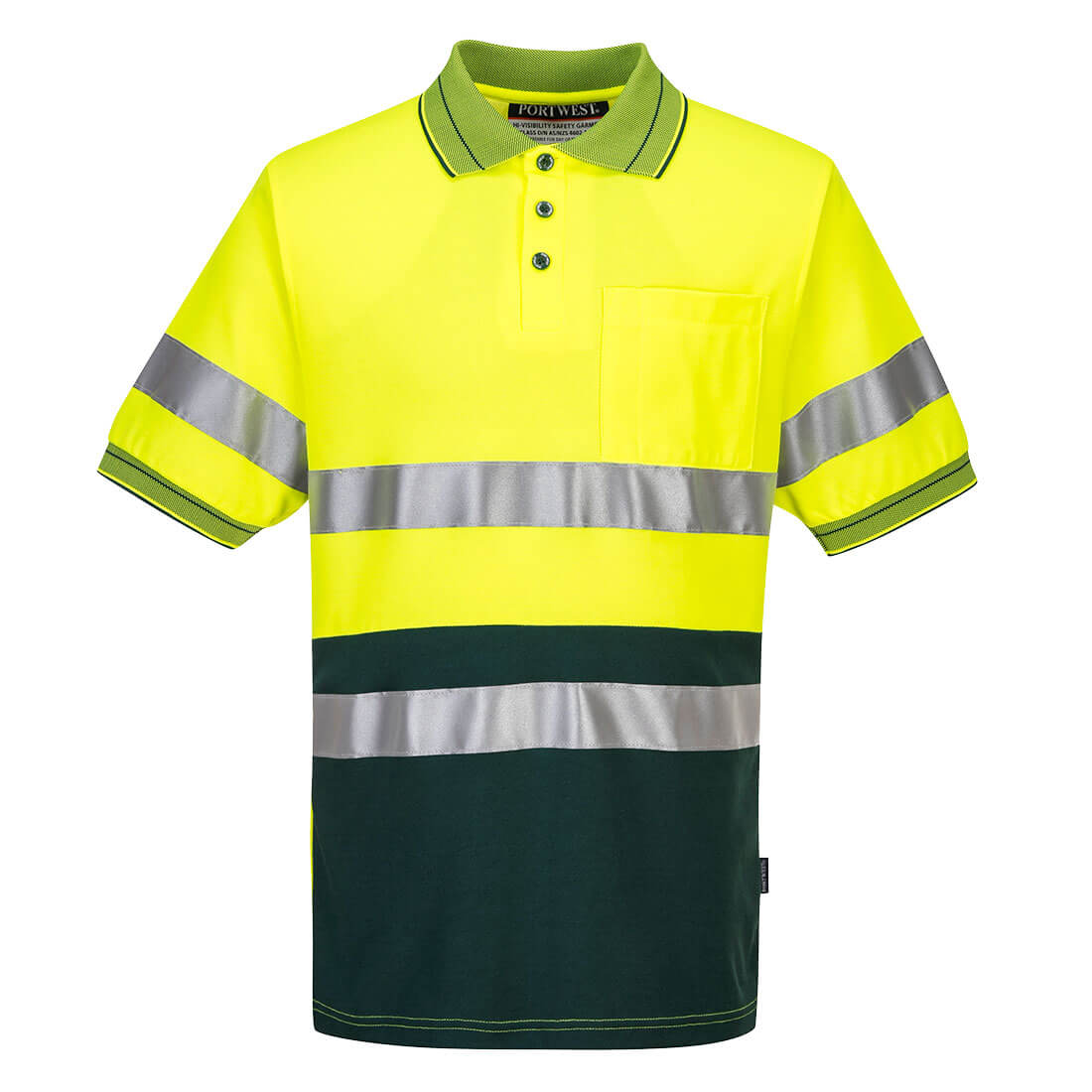 MP310 Portwest Hi-Vis Cotton Comfort Contrast Polo Shirt