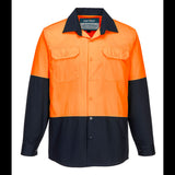 MS801 Portwest Hi-Vis Two Tone Lightweight Long Sleeve Shirt
