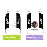 Small(65.3*200cm) Concave Feather Banners