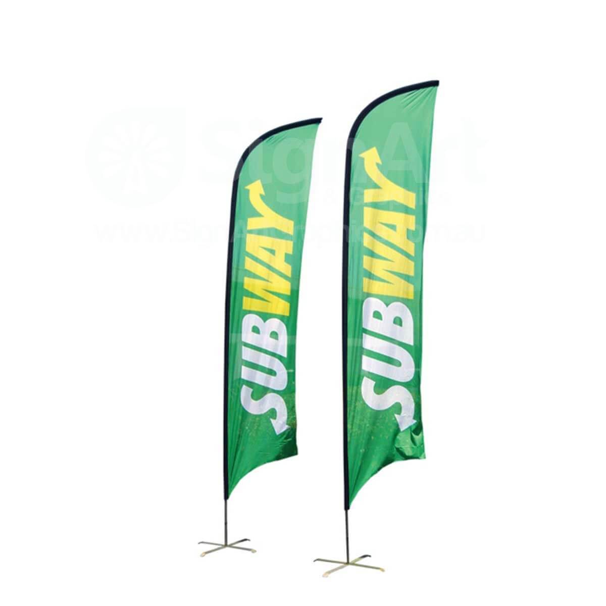 Small(65.3*200cm) Concave Feather Banners