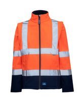 Rainbird Carroll Women's Softshell Jacket - Orange/Navy