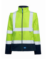 Rainbird Carroll Women's Softshell Jacket - Yellow/Navy