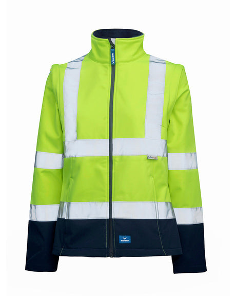 Rainbird Carroll Women's Softshell Jacket - Yellow/Navy