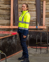 Rainbird Carroll Women's Softshell Jacket - Yellow/Navy