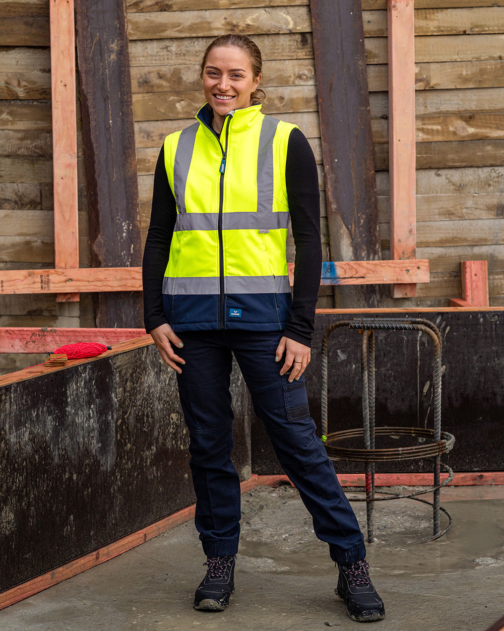 Rainbird Carroll Women's Softshell Jacket - Yellow/Navy