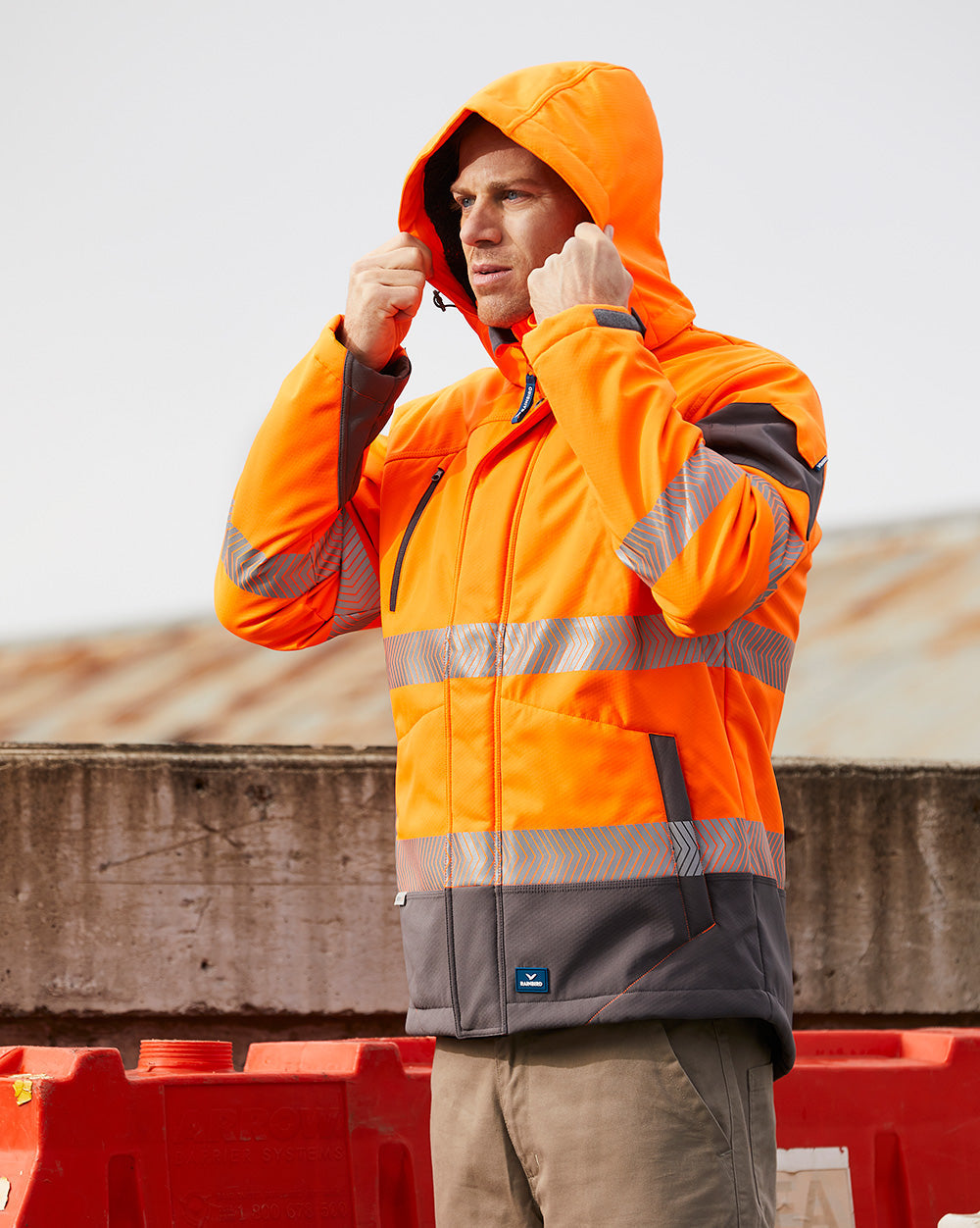 Rainbird Jones Bio-Motion Softshell Jacket - Orange/Charcoal