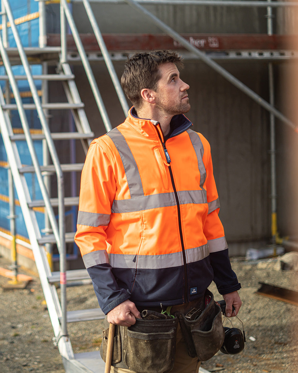 Rainbird Landy Softshell Jacket - Orange/Navy