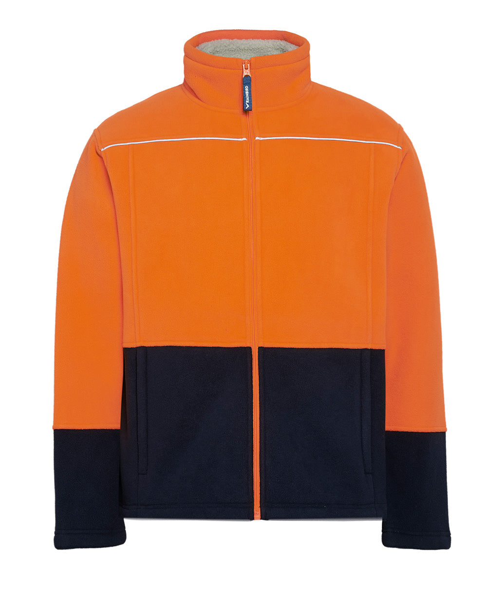 Rainbird Lumber Sherpa Jacket - Orange/Navy