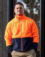 Rainbird Lumber Sherpa Jacket - Orange/Navy