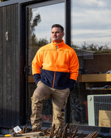 Rainbird Lumber Sherpa Jacket - Orange/Navy