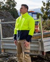 Rainbird Lumber Sherpa Jacket - Yellow/Navy