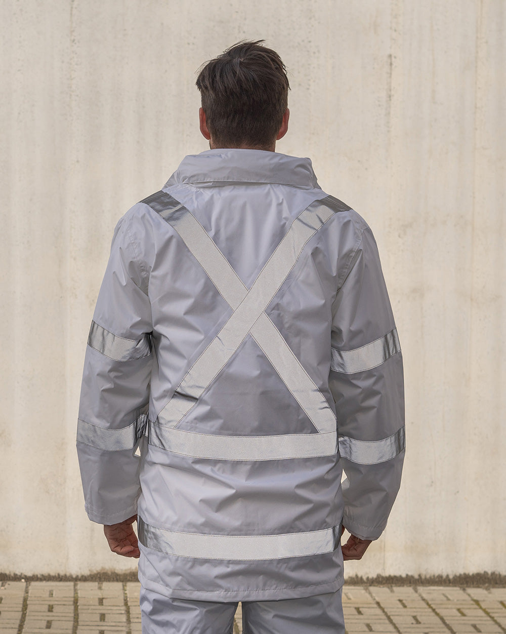 Rainbird Night Workers X-Back Rain Jacket - White