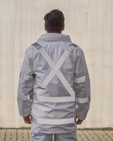 Rainbird Night Workers X-Back Rain Jacket - White