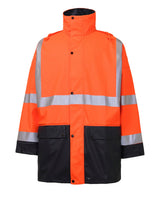 Rainbird Shelter Bio-Motion Rain Jacket - Orange/Navy