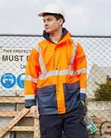 Rainbird Shelter Bio-Motion Rain Jacket - Orange/Navy