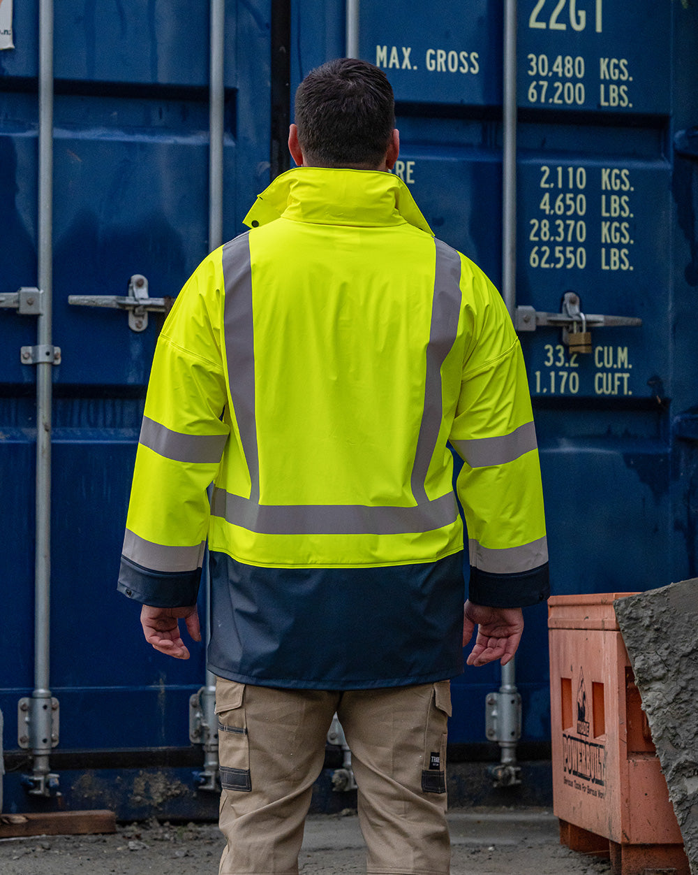 Rainbird Shelter Bio-Motion Rain Jacket - Yellow/Navy