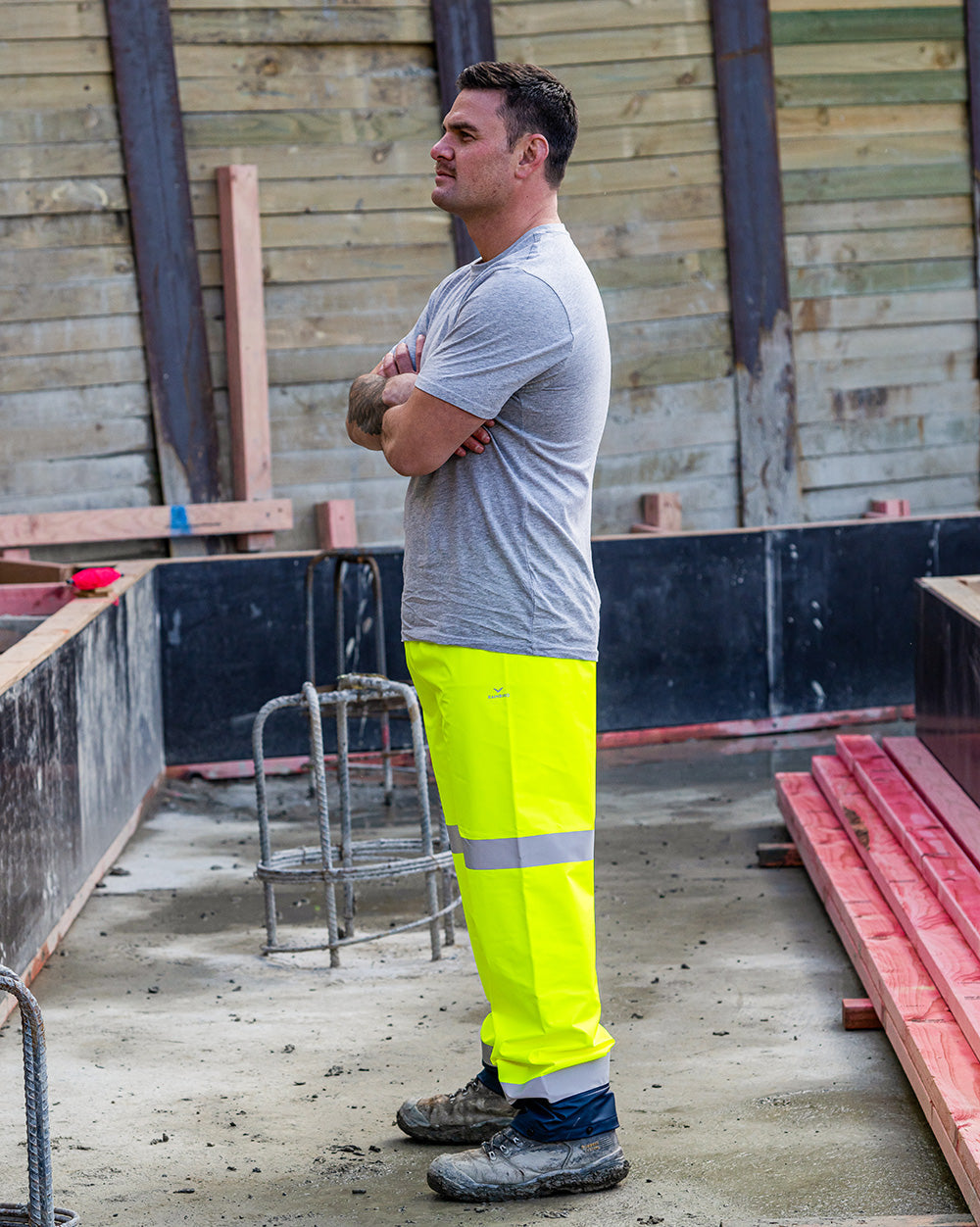 Rainbird Shelter Bio-Motion Rain Pants - Yellow/Navy