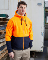 Rainbird Taylor Sherpa Hoodie - Orange/Navy