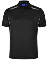 PS93 Mens Sustainable Contrast Polo - Dark Colours