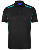 PS93 Mens Sustainable Contrast Polo - Dark Colours