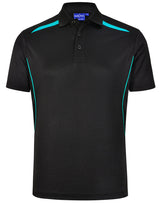 PS93 Mens Sustainable Contrast Polo - Dark Colours