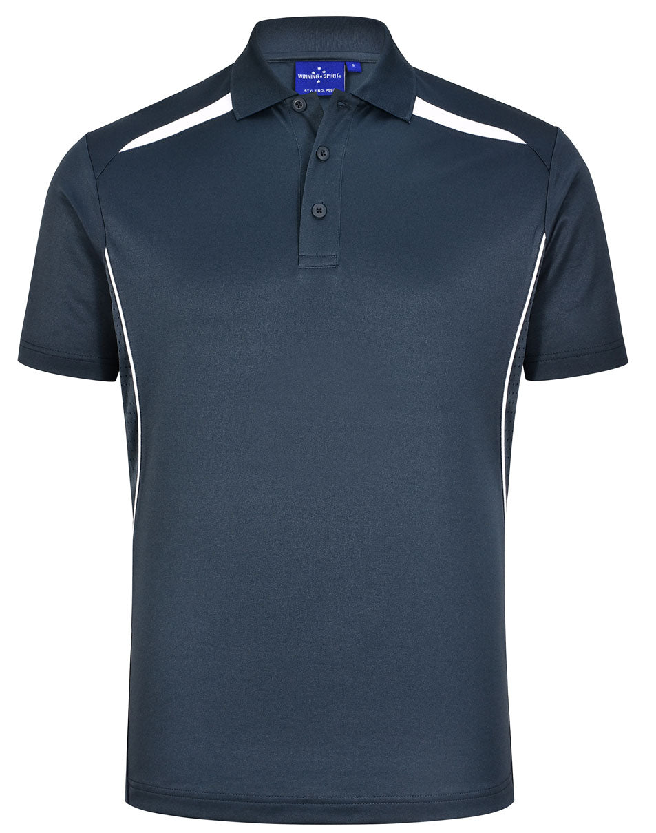 PS93 Mens Sustainable Contrast Polo - Dark Colours