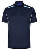 PS93 Mens Sustainable Contrast Polo - Dark Colours