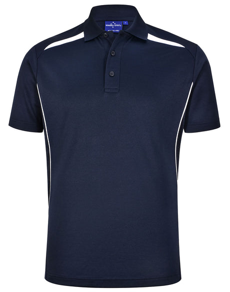 PS93 Mens Sustainable Contrast Polo - Dark Colours