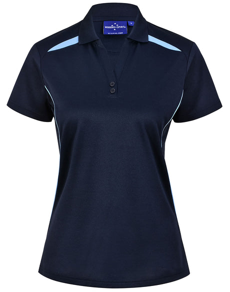 PS94 Ladies Sustainable Contrast Polo - Dark Colours