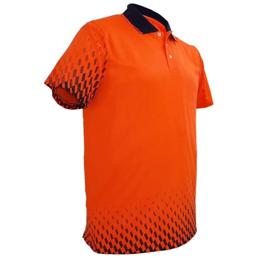 SP0703 Bocini Hi Vis Gradient Polo Short Sleeve