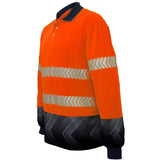 SP0724 Bocini Hi Vis Sublimated Reflective Polo Long Sleeve