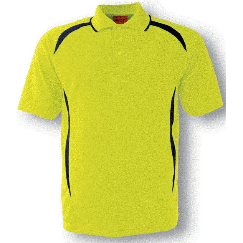 SP0752 Bocini Hi Vis Safety Style Polo Short Sleeve