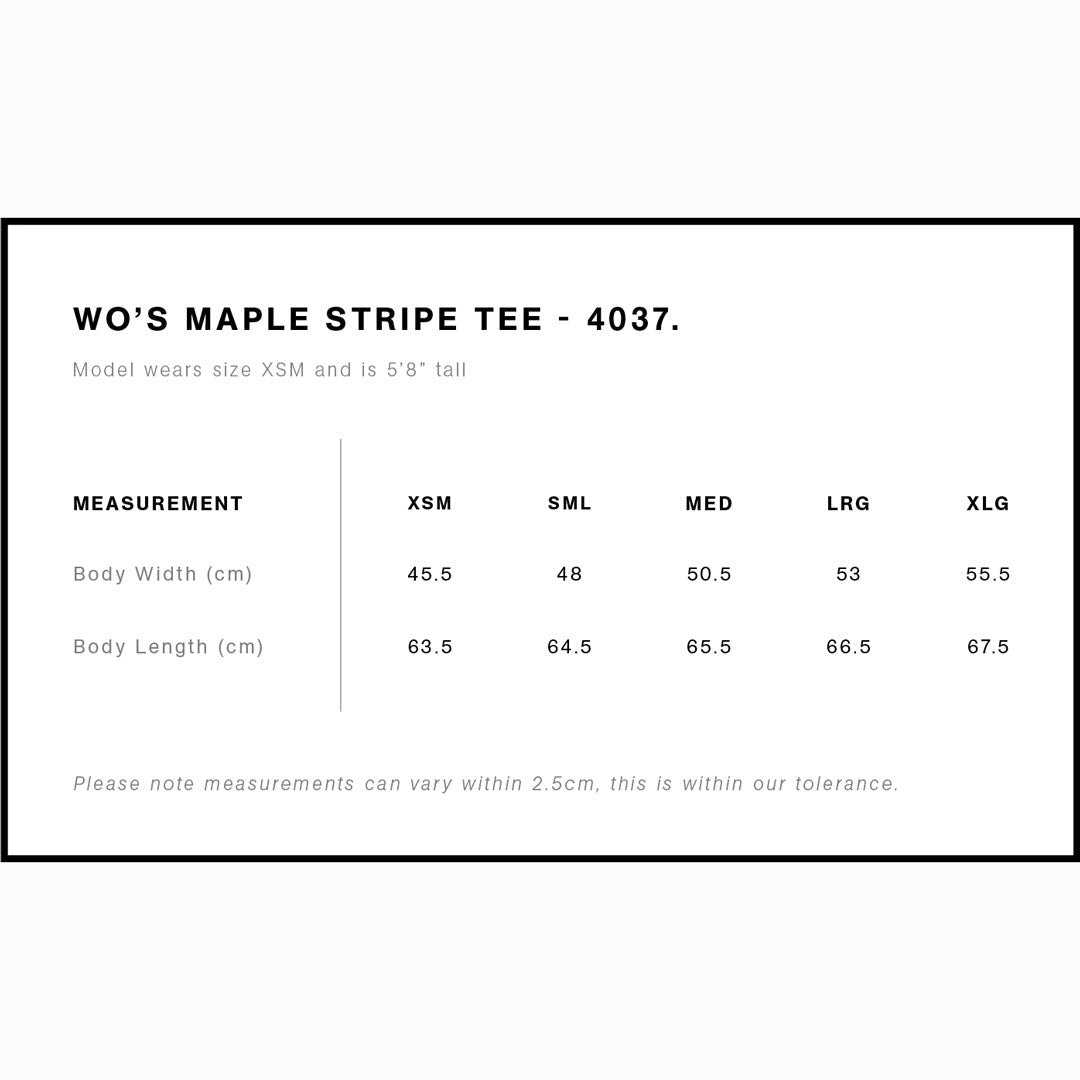 4027 AS Colour Wo's Maple Stripe Tee