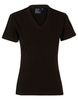 TS04A Cotton Stretch Ladies' V-Neck Short Sleeve Tee